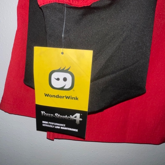 NEW WonderWink Medical Scrub Pant 5514A RED Size Small NWT Women's - Picture 2 of 6